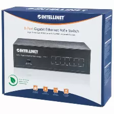 Switch Intellinet Switch Poe+ Gigabit Ethernet De 8 Puertos Gestionado, Rj-45 8, Gigabit Ethernet (10/100/1000), (poe +) 8, Negro