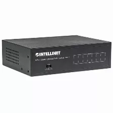 Switch Intellinet Switch Poe+ Gigabit Ethernet De 8 Puertos Gestionado, Rj-45 8, Gigabit Ethernet (10/100/1000), (poe +) 8, Negro