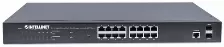 Switch Intellinet Gestionado, L2+, Rj-45 16, Gigabit Ethernet (10/100/1000), (poe +) 16, 1u, Negro