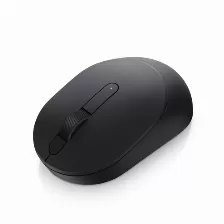 Mouse Dell Ms3320w Optico, 3 Botones, 1600 Dpi, Interfaz Rf Inalambrico, Bluetooth, Bateria Aa, Color Negro
