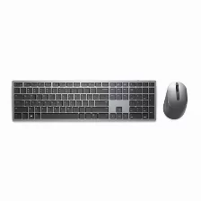 Kit Teclado Y Mouse Dell Inalámbrico, 1600 Dpi, Gris, Titanio