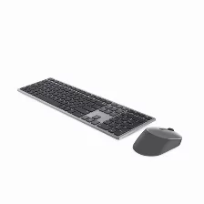 Kit Teclado Y Mouse Dell Inalámbrico, 1600 Dpi, Gris, Titanio
