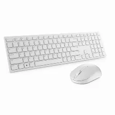 Teclado Inalámbrico Dell Español, Tamaño Completo (100%), Teclado Numérico, Blanco
