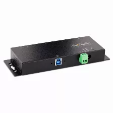 Hub Startech.com 5g4aindnp-usb-a-hub Interfaz Usb 3.2 Gen 1 (3.1 Gen 1) Type-b, 4 Usb A 3.1, Acero, Cantidad De Puertos 4, Longitud De Cable 1.8 M, Velocidad 5000 Mbit/s, Color Negro