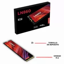 Ssd Lenovo Ln860 1tb, Pcie 3.0 Nvme M.2, Gen3, 3400mbs