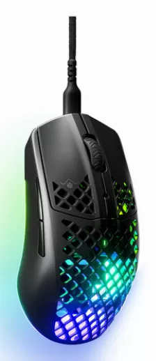 Mouse Steelseries Aerox 3 óptico, 6 Botones, 8500 Dpi, Usb Tipo C, Negro
