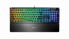 Teclado Steelseries Apex 3 Alámbrico, Usb, Led Rgb, Negro