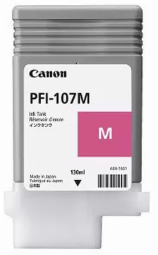 Tanque De Tinta Canon Pfi-107m Magenta (6707b001)130ml, Impresoras Ipf670,680,685 Y Ipf770,780,785 Original