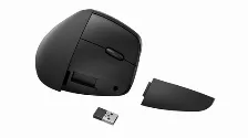 Mouse Hp Mouse Vertical Ergonómico 925 6 Botones, 4000 Dpi, Rf Inalámbrico + Bluetooth, 10 M, Negro
