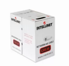 Bobina De Cable Intellinet, Utp, Cat5e, 305mts, 1000 Mbit/s, Gris