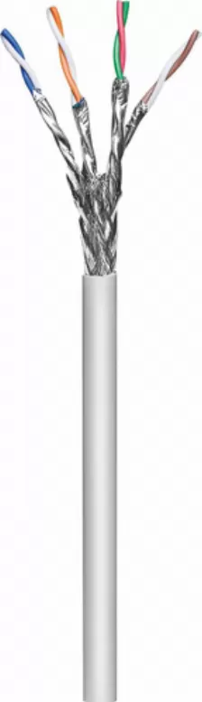 Bobina Intellinet Cat6a, 305 M, S/ftp (s-stp), Gris