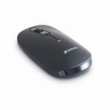 Mouse Verbatim 70750 Optico, 4 Botones, Interfaz Rf Inalambrico, Bateria Aa, Color Negro