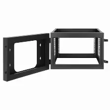 Rack Abierto De 19pulgadas Intellinet Para Montaje En Pared, 4 Postes, 6u Marco Abatible, 6 Unidades, 600 Mm De Profundidad, Ensamblado, Negro (716031)