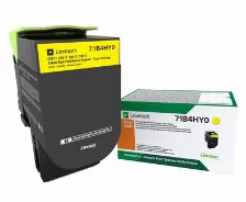 Tóner Lexmark 71b4hy0 Original, Amarillo