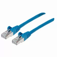 Patchord Intellinet Cat6a, 1 M, S/ftp (s-stp), Azul