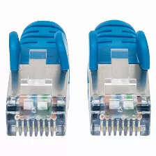 Patchord Intellinet Cat6a, 1 M, S/ftp (s-stp), Azul