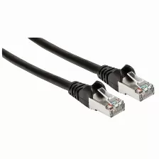Patchord Intellinet Cat6a, 2 M, S/ftp (s-stp), Negro