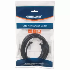 Patchord Intellinet Cat6a, 3 M, S/ftp (s-stp), Negro