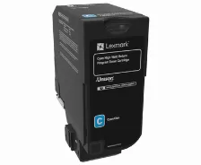 Toner Lexmark Color Cian De Alto Rendimiento Para Cs725 / Hasta 12,000 Paginas Estandar/ 5 % De Cobertura Original