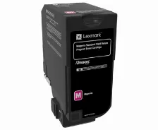 Toner Laser Lexmark / Color Magenta / Rendimiento Estandar / 74c4sm0 / Hasta 7,000 Paginas / 5% De Cobertura / P/modelos: Cx725dhe, Cs725de, Cs720de Original