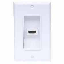 Placa De Pared Manhattan Con Un Puerto Hdmi Hembra, Color Blanco