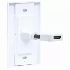 Placa De Pared Manhattan Con Un Puerto Hdmi Hembra, Color Blanco