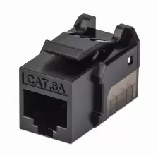 Jack Keystone Intellinet Cat 6a, Negro, 772327