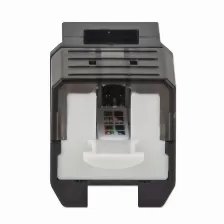 Jack Keystone Intellinet Cat 6a, Negro, 772327