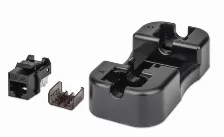 Jack Keystone Intellinet Cat 6a, Negro, 772327