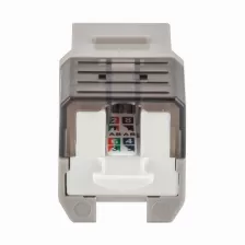 Jack Keystone Intellinet Cat 6a, Gris Con Negro, 772341