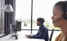 Audífonos Hp Poly Diadema, Alámbrico, Negro