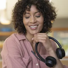 Audífonos Poly Diadema, Inalámbrico, Bluetooth, Negro