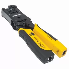 Pinza Crimpeadora Intellinet Y Probador De Cables, Rj-11/rj-12/rj-22/rj-45, Negro-amarillo