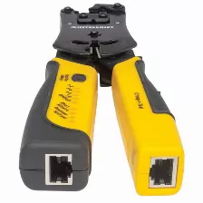 Pinza Crimpeadora Intellinet Y Probador De Cables, Rj-11/rj-12/rj-22/rj-45, Negro-amarillo