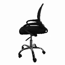 Silla De Oficina Modamob, Modelo Everest, Respaldo De Malla, Reposabrazos, Piston De Gas C3 120kg, Base Metalica Con 5 Ruedas, Color Negro