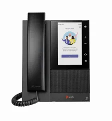 Teléfono Ip Hp Poly Terminal Con Conexión Por Cable, Poe, 24 Líneas, Negro