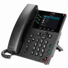 Teléfono Ip Hp Poly Terminal Con Conexión Por Cable, Poe, 6 Líneas, Negro