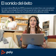 Diadema Hp Poly 8x223aa Bw 8225/ Alambrica Binaural Conexion Usb-c Usb-a Cancelacion Activa De Ruido Control Para Llamadas Color Negro Naranja