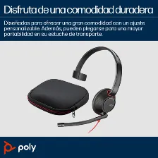 Audífonos Poly Auriculares Monoaurales Usb-a Blackwire 5210 Diadema, Alámbrico, 3.5 Mm, Usb, Negro