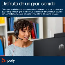 Audífonos Poly Auriculares Monoaurales Usb-a Blackwire 5210 Diadema, Alámbrico, 3.5 Mm, Usb, Negro