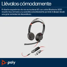 Audífonos Hp Poly Diadema, Alámbrico, 3.5 Mm, Usb, Negro