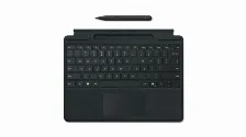 Teclado Inalámbrico Microsoft Surface Surface Pro Keyboard W/ Slim Pen Cover Port, Negro