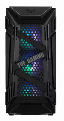 Gabinete Asus Tuf Gaming Gt301, Media Torre, Ventana De Cristal, 4x Ventiladores, Negro