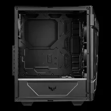 Gabinete Asus Tuf Gaming Gt301, Media Torre, Ventana De Cristal, Atx, 3x Vent. Rgb, 1x Vent. Trasero, Negro Open Box Grado A