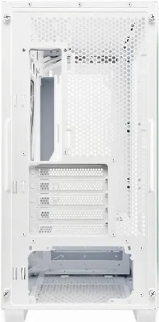 Gabinete Asus A21 Case, Micro Atx, Mini Itx, 2 X Usb 3.2 Gen 1, Cristal Templado, Compatible Con Mother Btf, Blanco Open Box