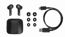 Audifonos Asus Rog Cetra True Wireless, Microfono, Inalambrico, Bluetooth, Negro