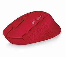 Mouse Optico Logitech M280 Inalambrico, Nano Receptor Usb 2.0, Rojo