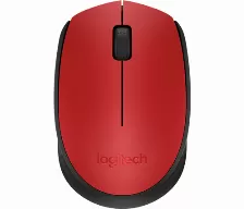 Mouse Logitech M170, Rf Inalambrico, Ambidextro, Pc/mac Mini Receptor Usb 2.0, Color Rojo/negro, Bateia Aa
