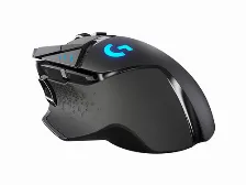 Mouse Optico Gaming Logitech G502, Lightspeed, Sensor Hero 25600 Dpi, 11 Botones Programables, 6 Pesas Estabilizadoras, Negro