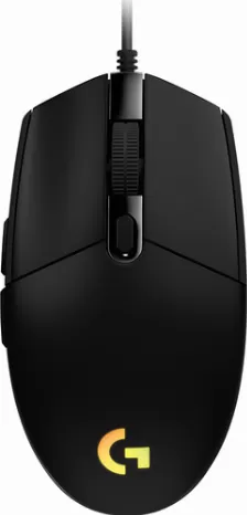 Mouse Gaming Optico Logitech G203 Lightsync, 8000 Dpi, 6 Botones, Spectro Rgb, Usb 2.0, Negro